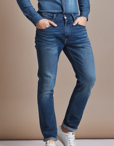 Diesel Dark Blue Clean Wash Slim Fit Jeans – No Rips, Timeless Style