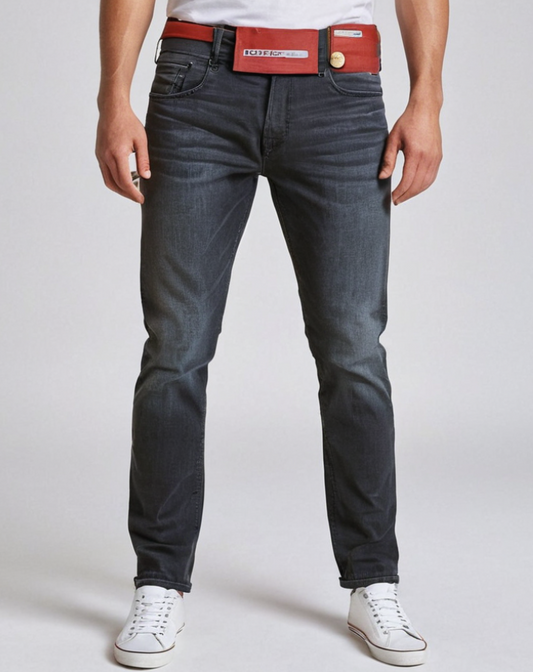 Diesel Men's Charcoal Slim-Fit Jeans – Modern Edge in Dark Grey