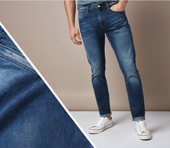 Diesel Dark Blue Clean Wash Slim Fit Jeans – No Rips, Timeless Style